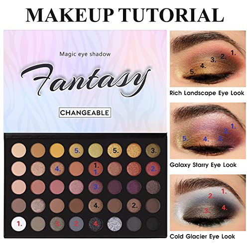 Matte Shimmer Metallic Eyeshadow Palette H686