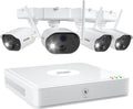 4 Pack 2.0MP 1080P HD-TVI Outdoor Indoor Security Cameras with 80ft Night Vision Weatherproof Bullet Camera B257610