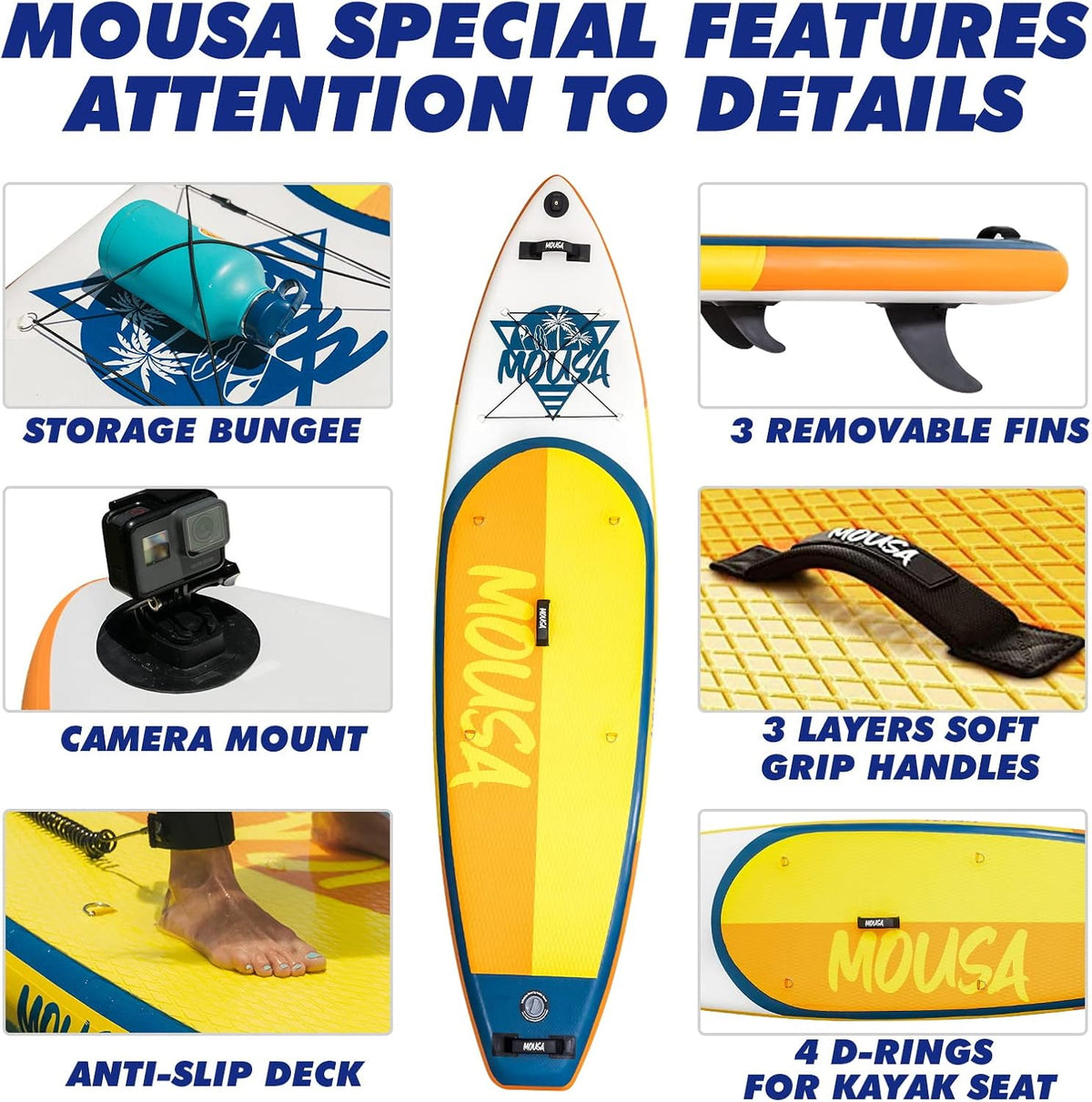 Inflatable Paddle Board SUP with Non Slip Deck W8202