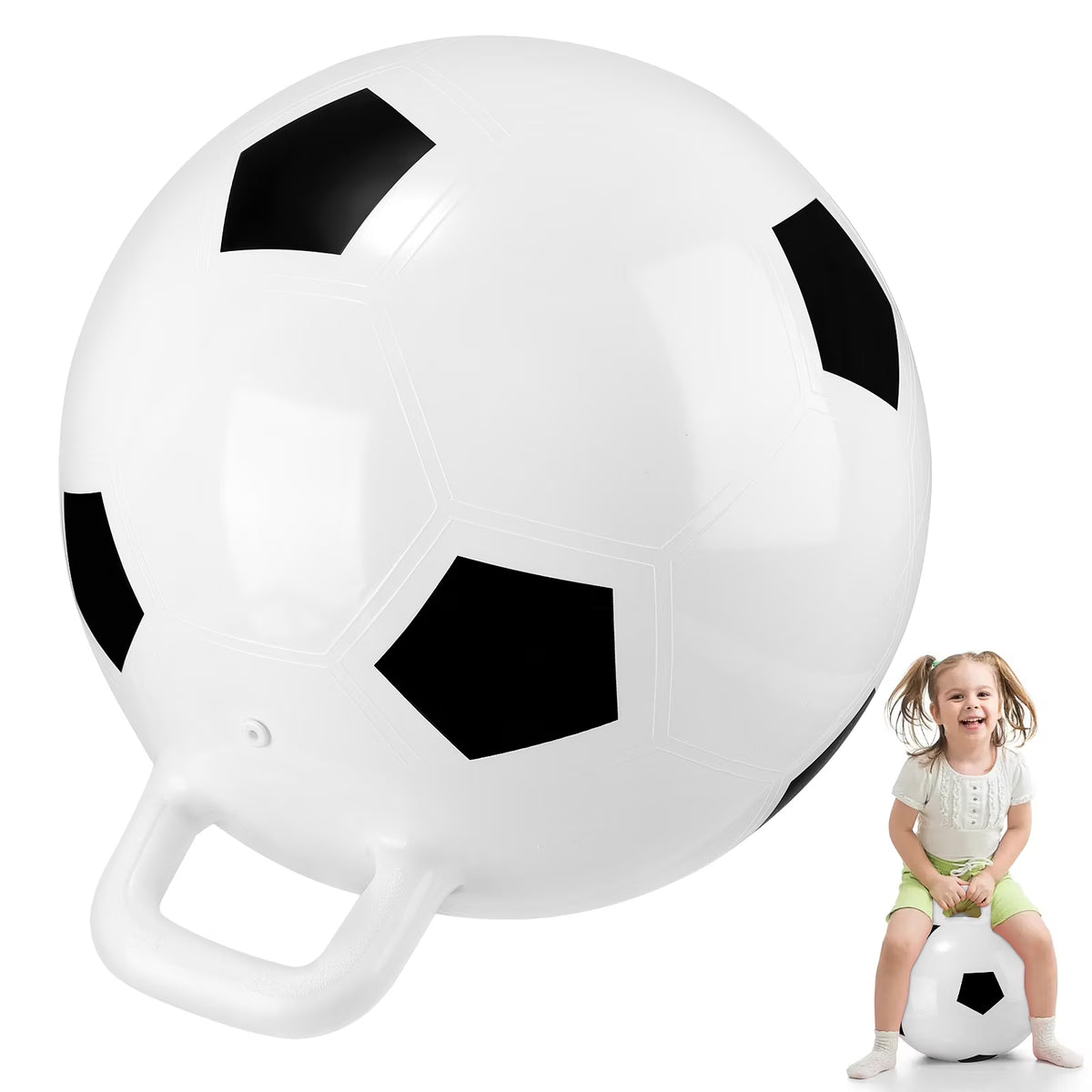 45cm Inflatable PVC Football Jumping Ball for Kids V2177