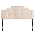 Cream Button Tufted Headboard O821511