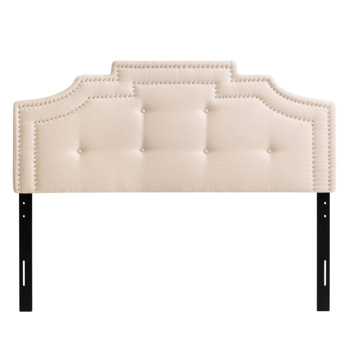 Cream Button Tufted Headboard O821511
