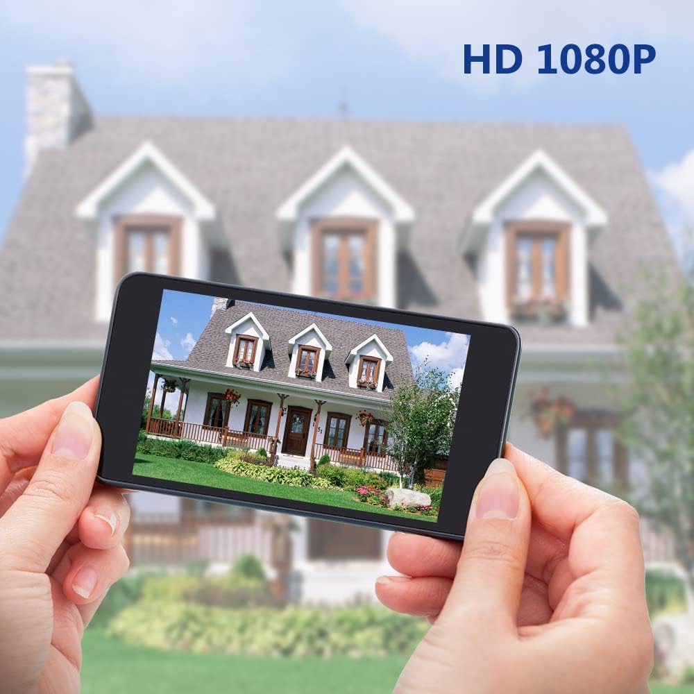 Wireless Video Doorbell Camera 1080p HD, 32GB SD Card, 2.4/5 GHz WiFi, 2-Way Audio, Pack of 2 O99165