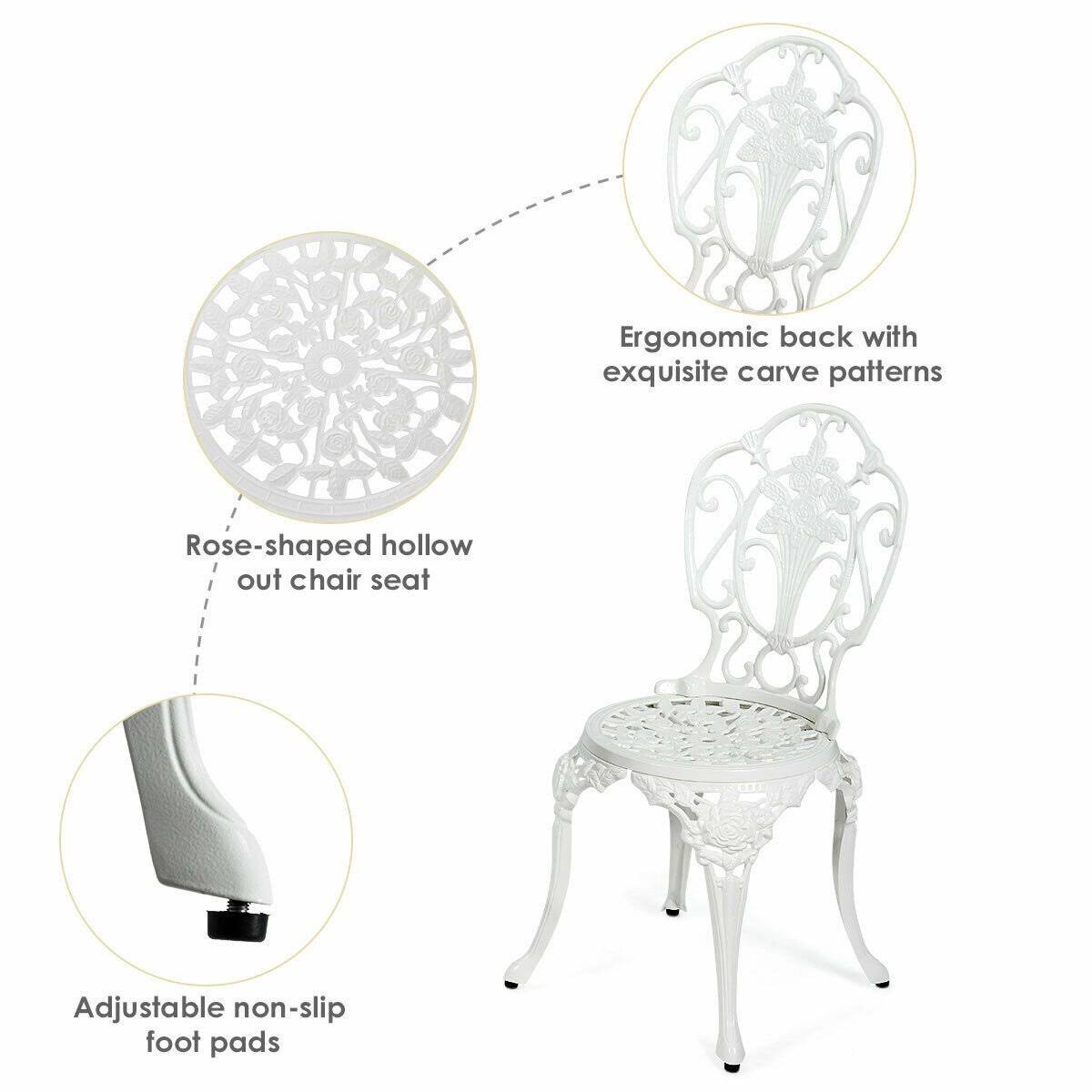 3 Pcs Patio Bistro Set Q70102