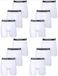 Mens White Boxer Briefs 12-Pack L8045