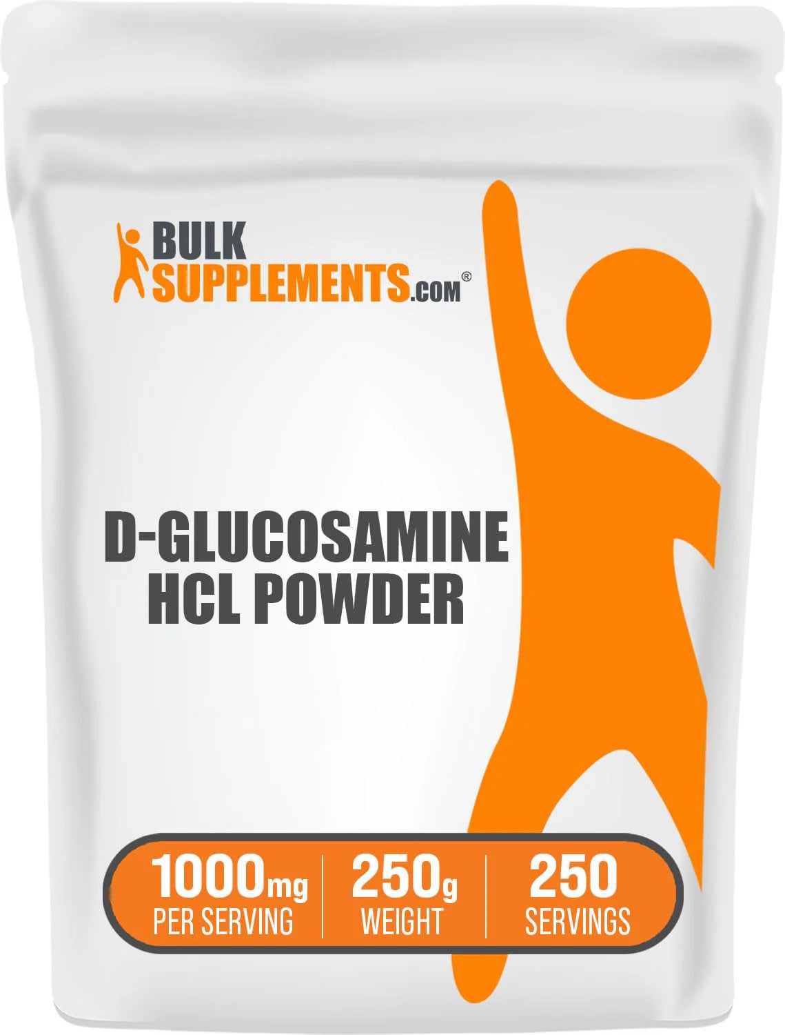 Glucosamine HCl Powder 1000mg Gluten Free 250g Q55802