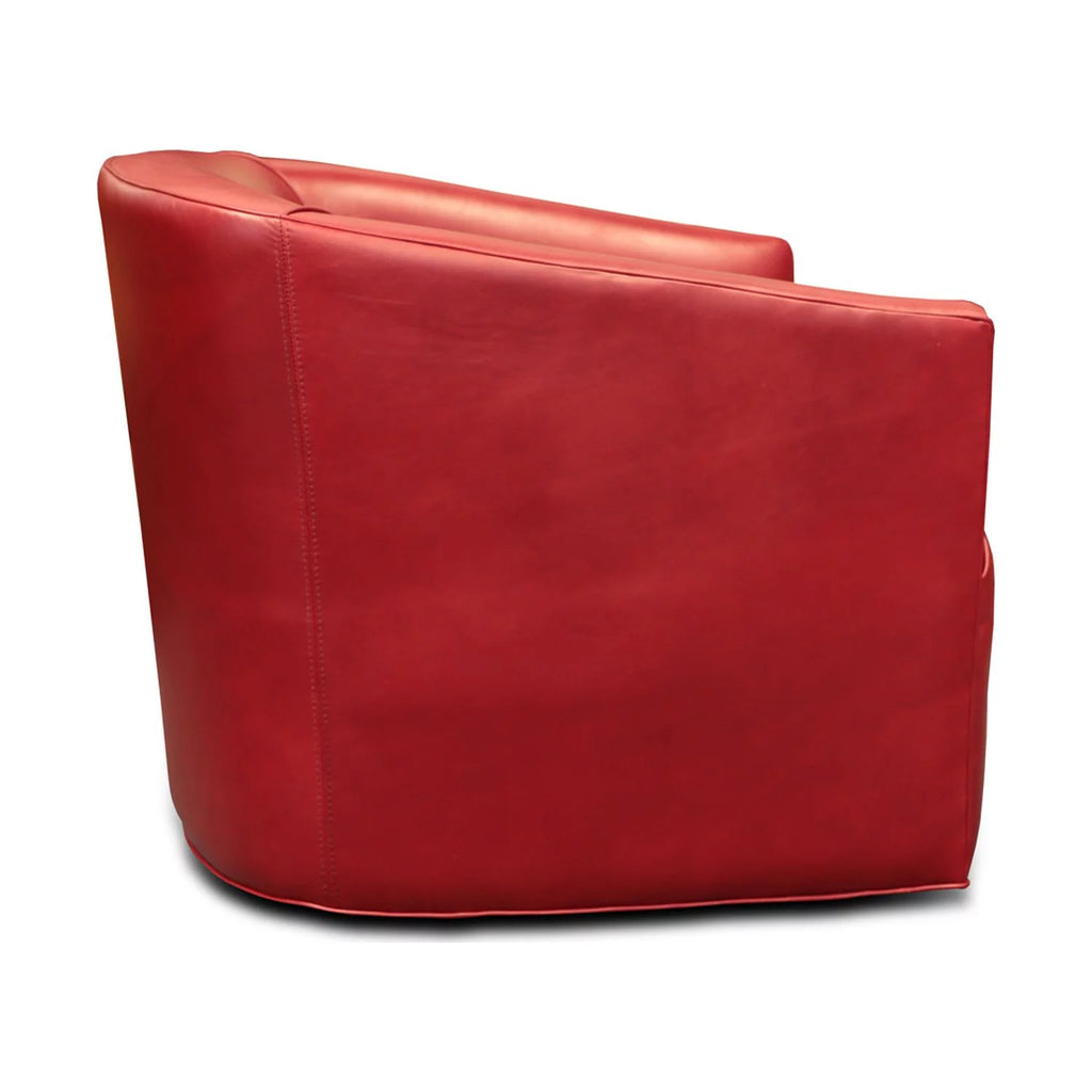 100% Top Grain Leather Swivel Club Armchair F972