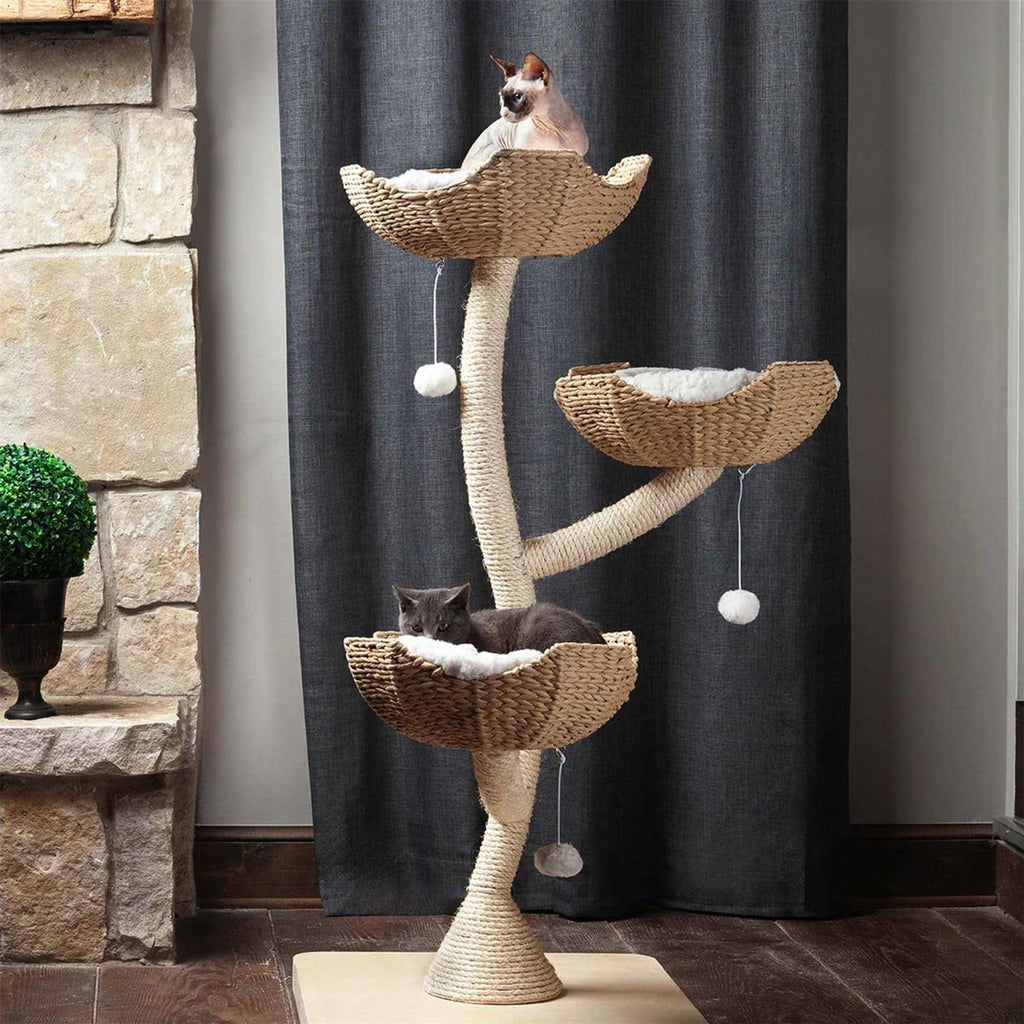 Modern Cat Tree Elevated Tower R826978
