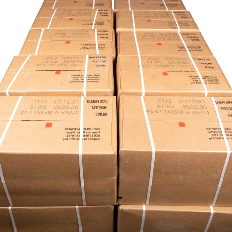24 full food packs Military meals ready to eat with heater D175768