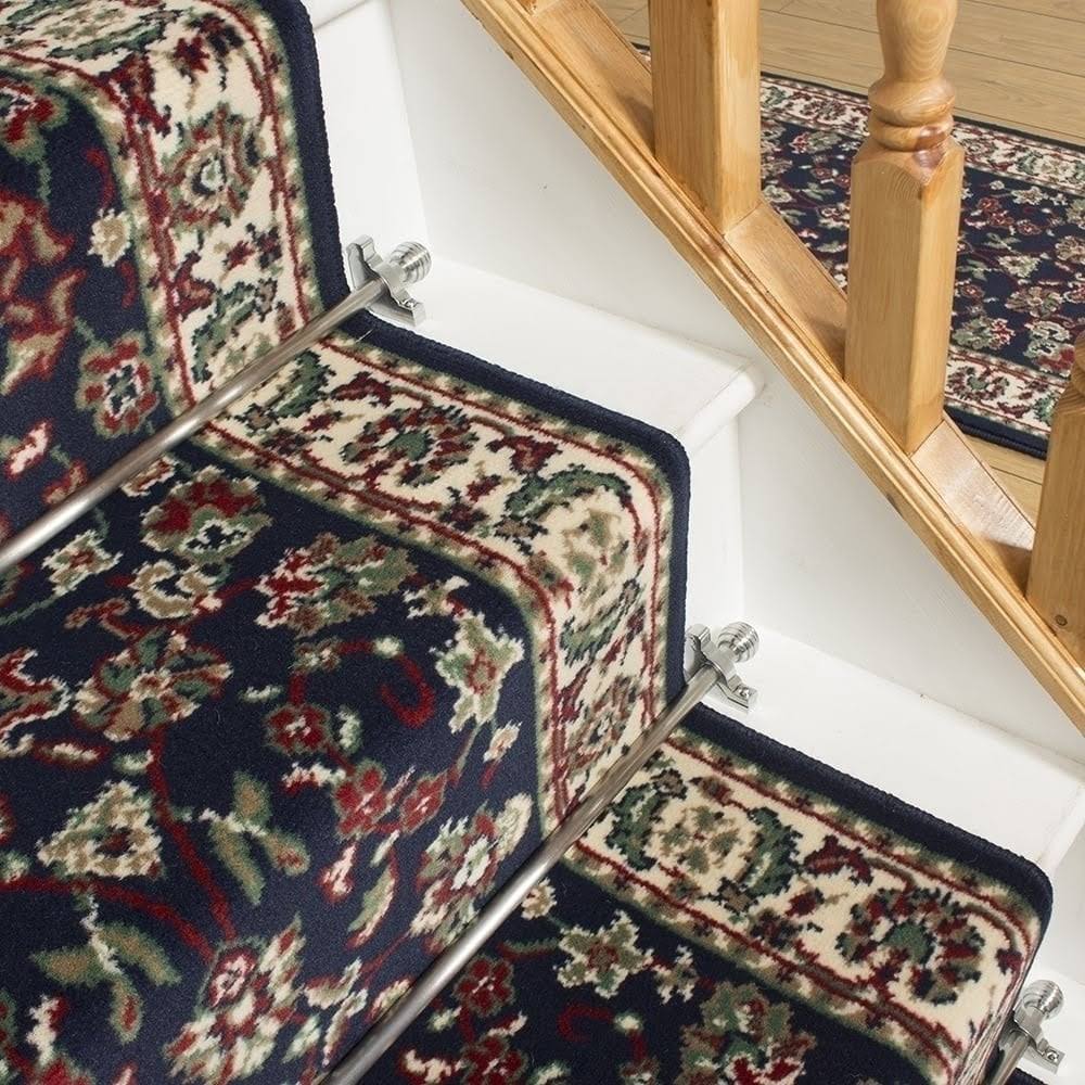 Persian Blue Stair Carpet Runner 4 foot N18996