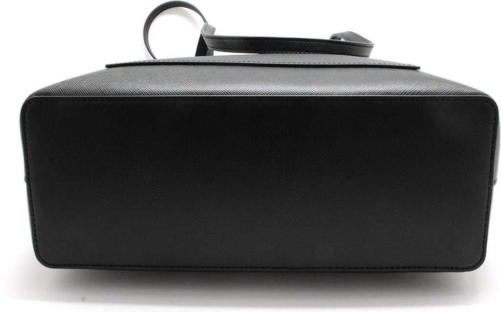 Black Leather Tote J750356