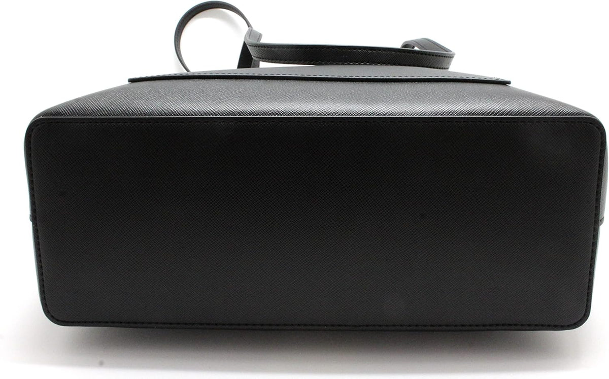 Black Leather Tote J750356