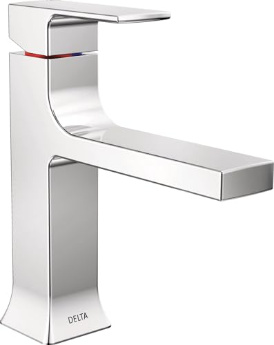 Matte Black 1 Hole Bathroom Faucet with Push-Pop Drain F86095