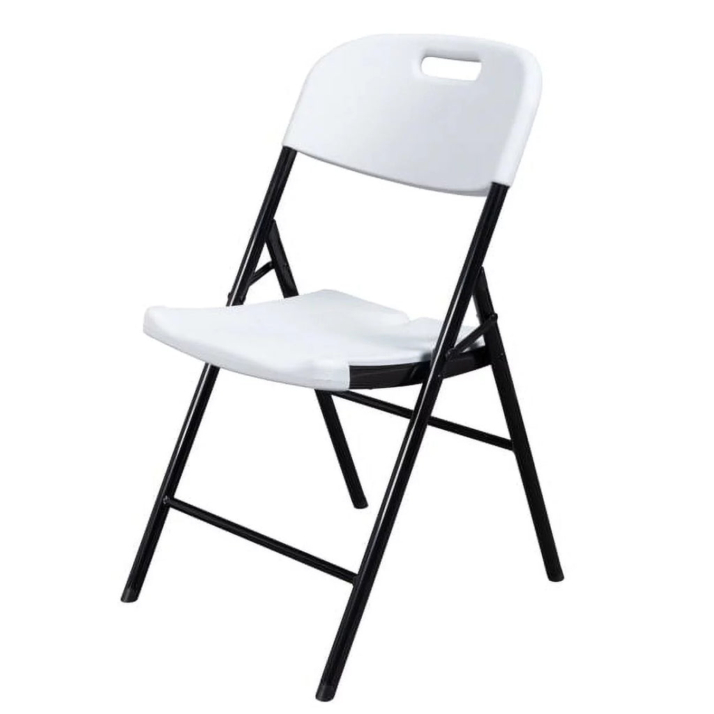 White 4 Pack Plastic Folding Chairs U4101