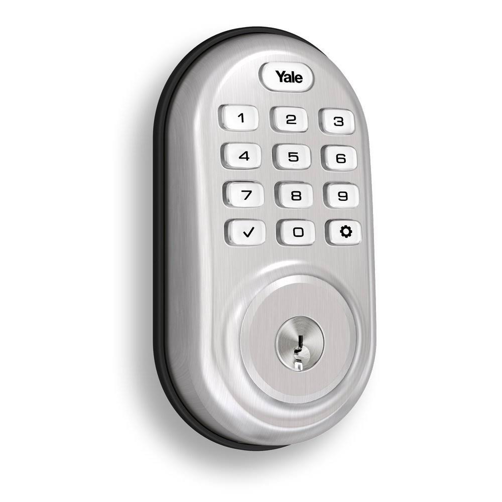 Satin Nickel Finish Push Button Deadbolt with Bluetooth N8114