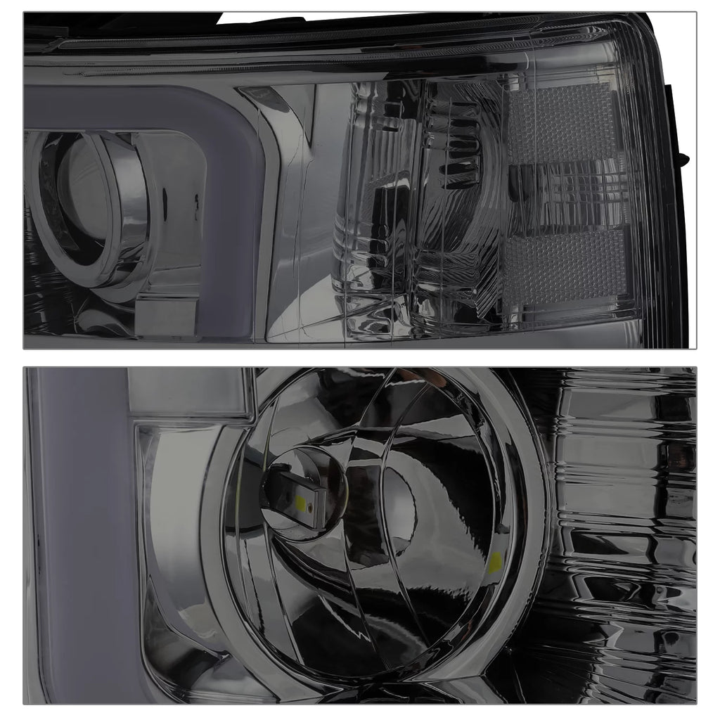 LED Projector Headlights Assembly for Chevy Silverado 1500 2500 3500 P608