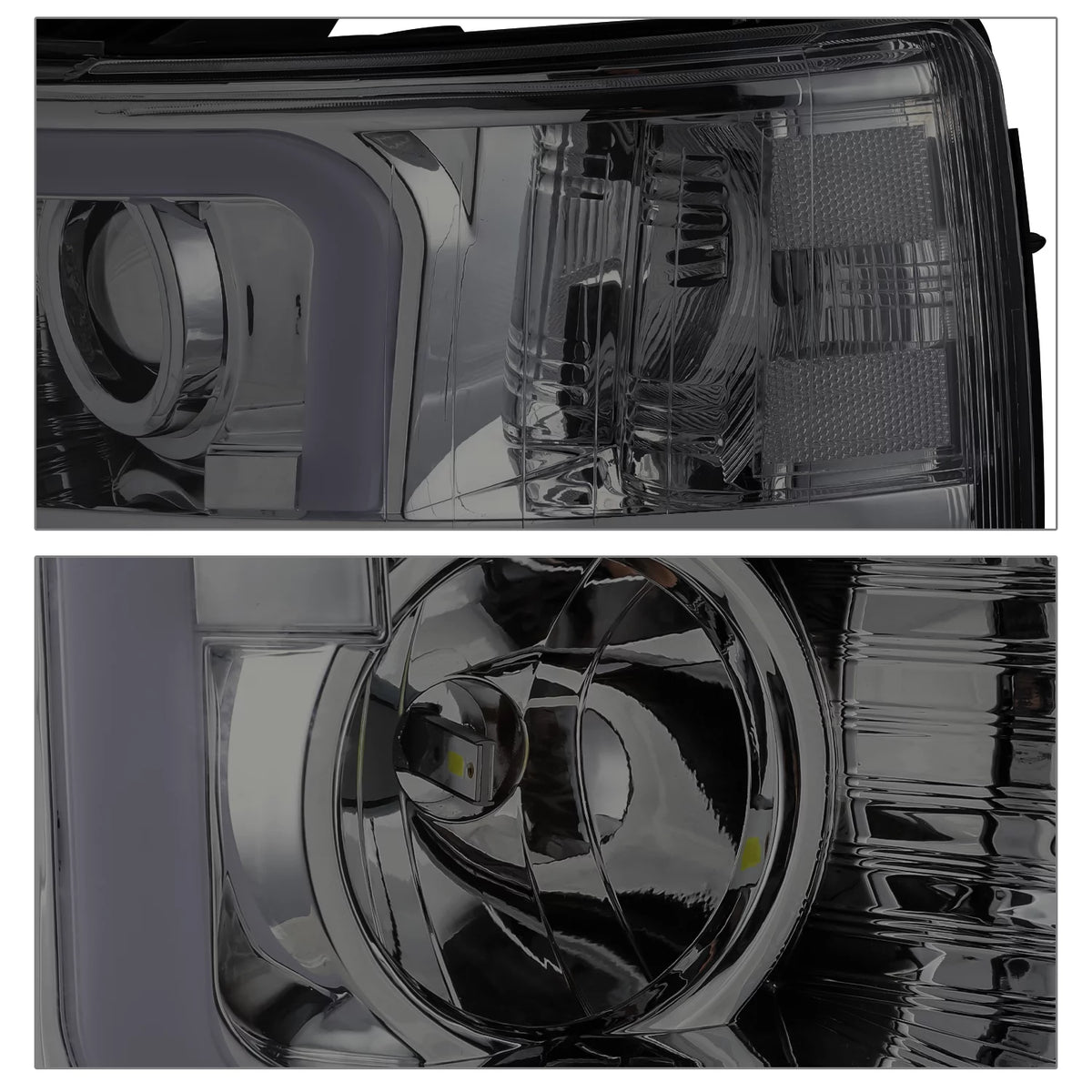 LED Projector Headlights Assembly for Chevy Silverado 1500 2500 3500 P608