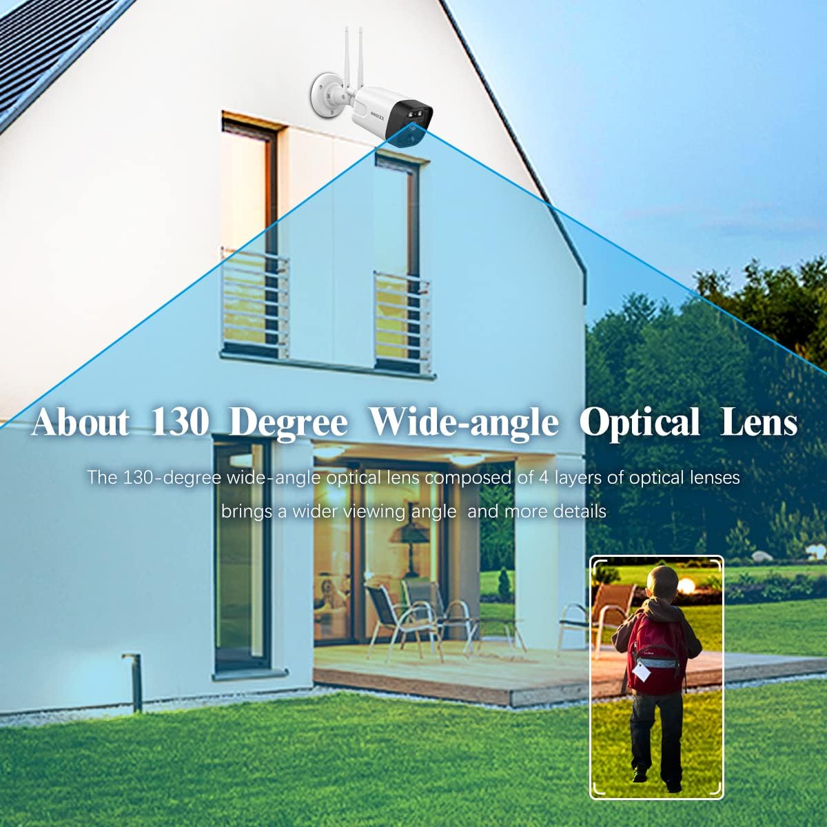 3K 5.0MP Wireless Security Camera System with 1TB Hard Drive K8558