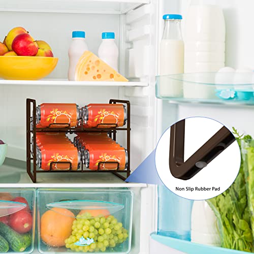 2 Pack Soda Can Organizer for Refrigerator 40 Cans U299666
