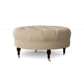 Bayou Stone Black Walnut Brass Cocktail Ottoman U46231