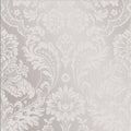 Gothic Damask Flock White Wallpaper I77030