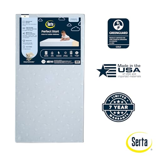Waterproof 6" Fiber Core Baby Crib & Toddler Mattress Z676