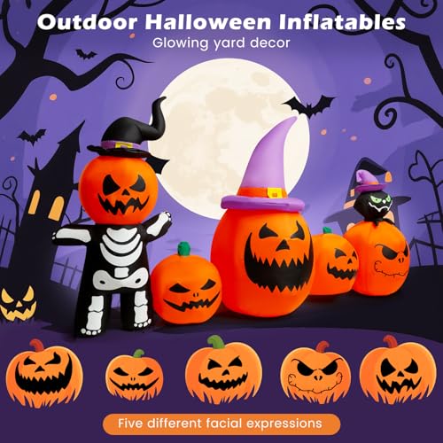8FT Inflatable Pumpkins with LED Lights G763826