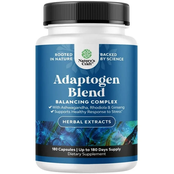 Adaptogen Supplement with Ashwagandha Rhodiola Rosea & Maca Root K545576
