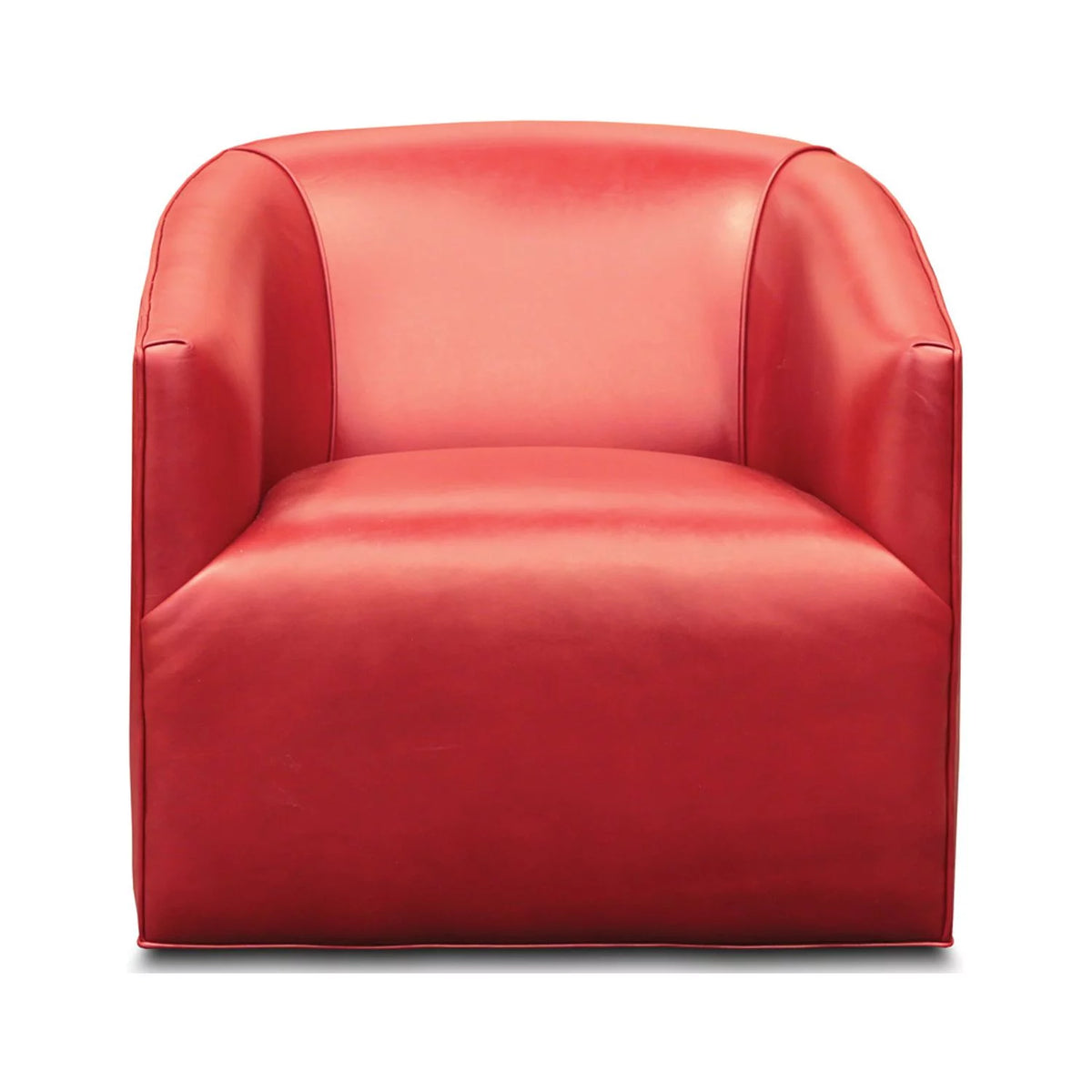 100% Top Grain Leather Swivel Club Armchair F972