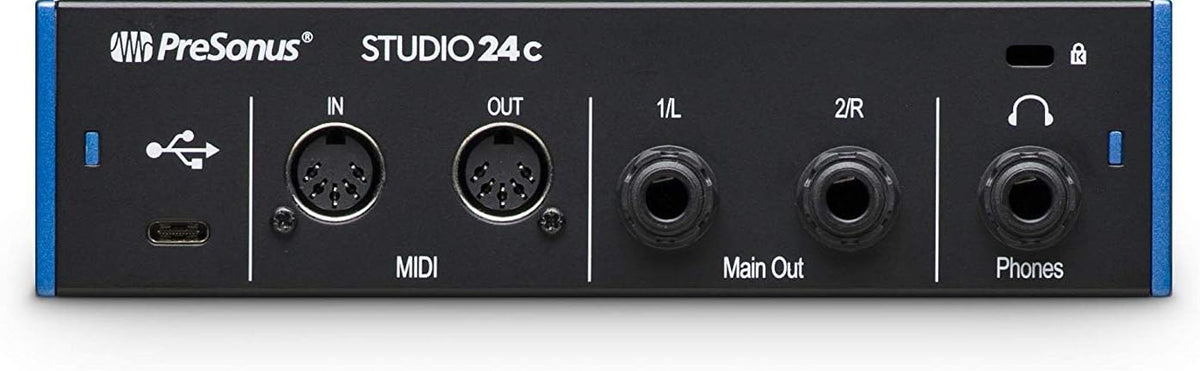 2x2 USB Type-C Audio/MIDI Interface with 2-Way Studio Monitors J2516