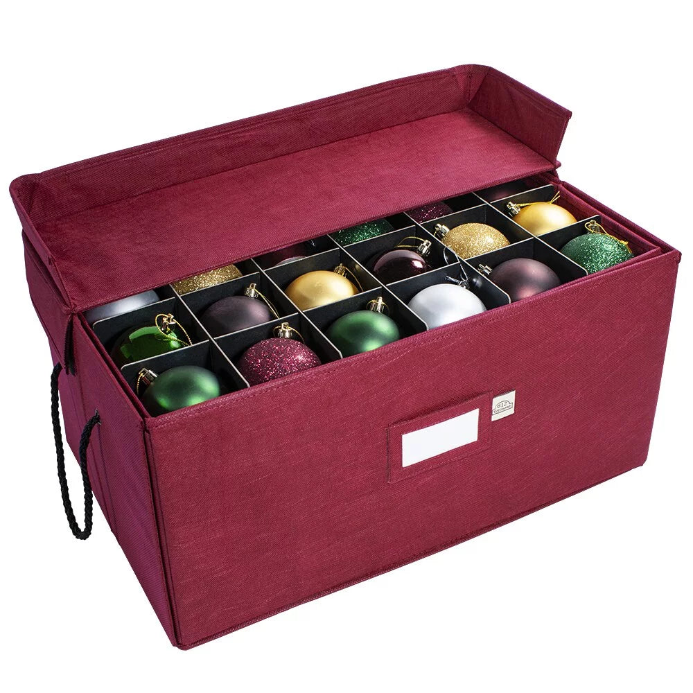 Christmas Ornament Storage Box with Pull-Out Drawers E892756