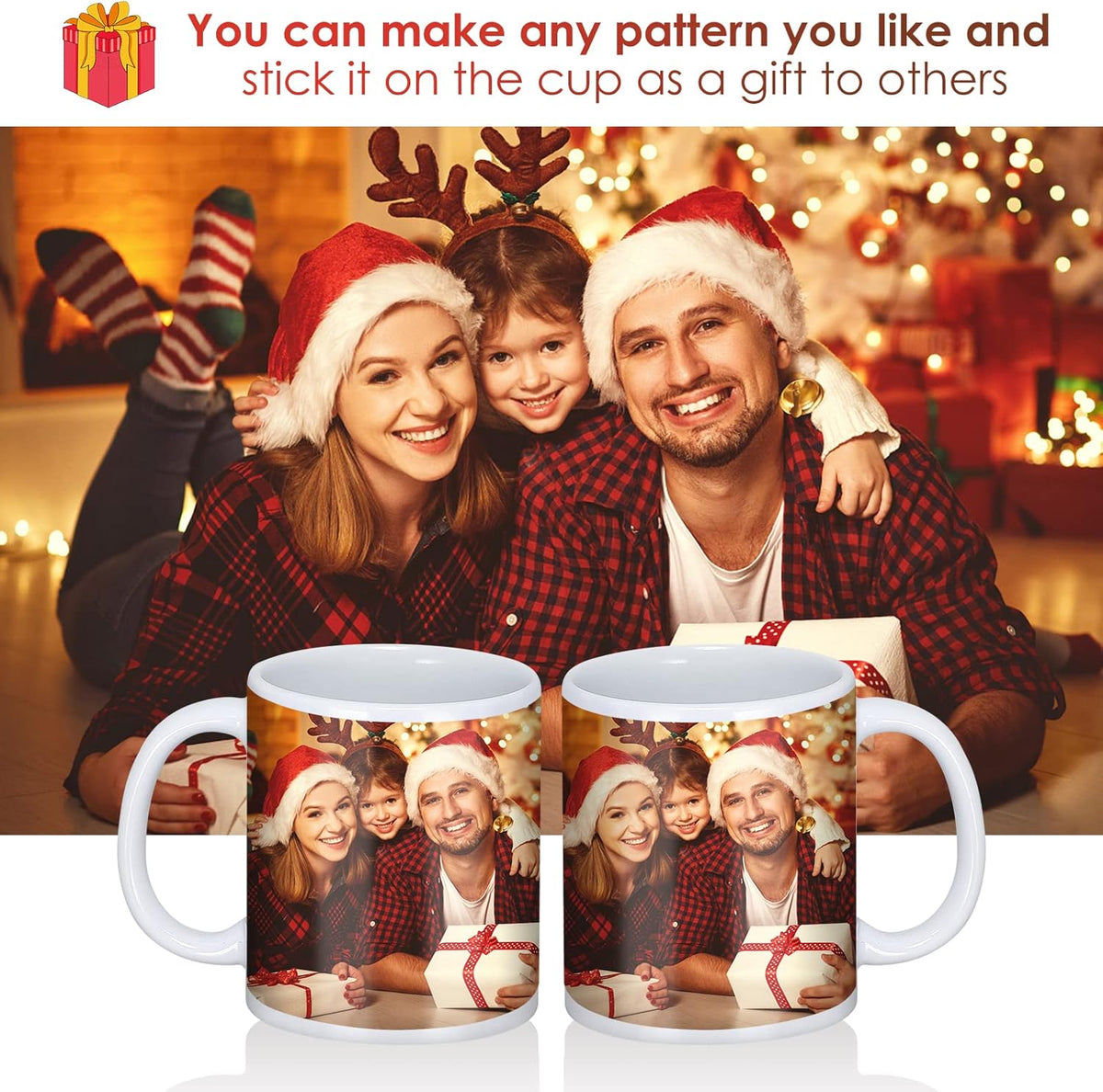 12 Pcs 11 oz White Ceramic Sublimation Mugs K237514