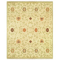 Hand-knotted Wool Rug Beige/Sage 4' x 6' O11667