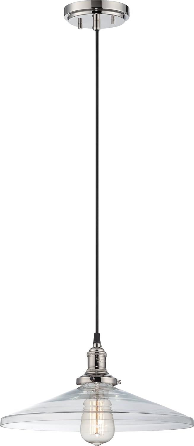 One Light Pendant Polished Nickel T5960