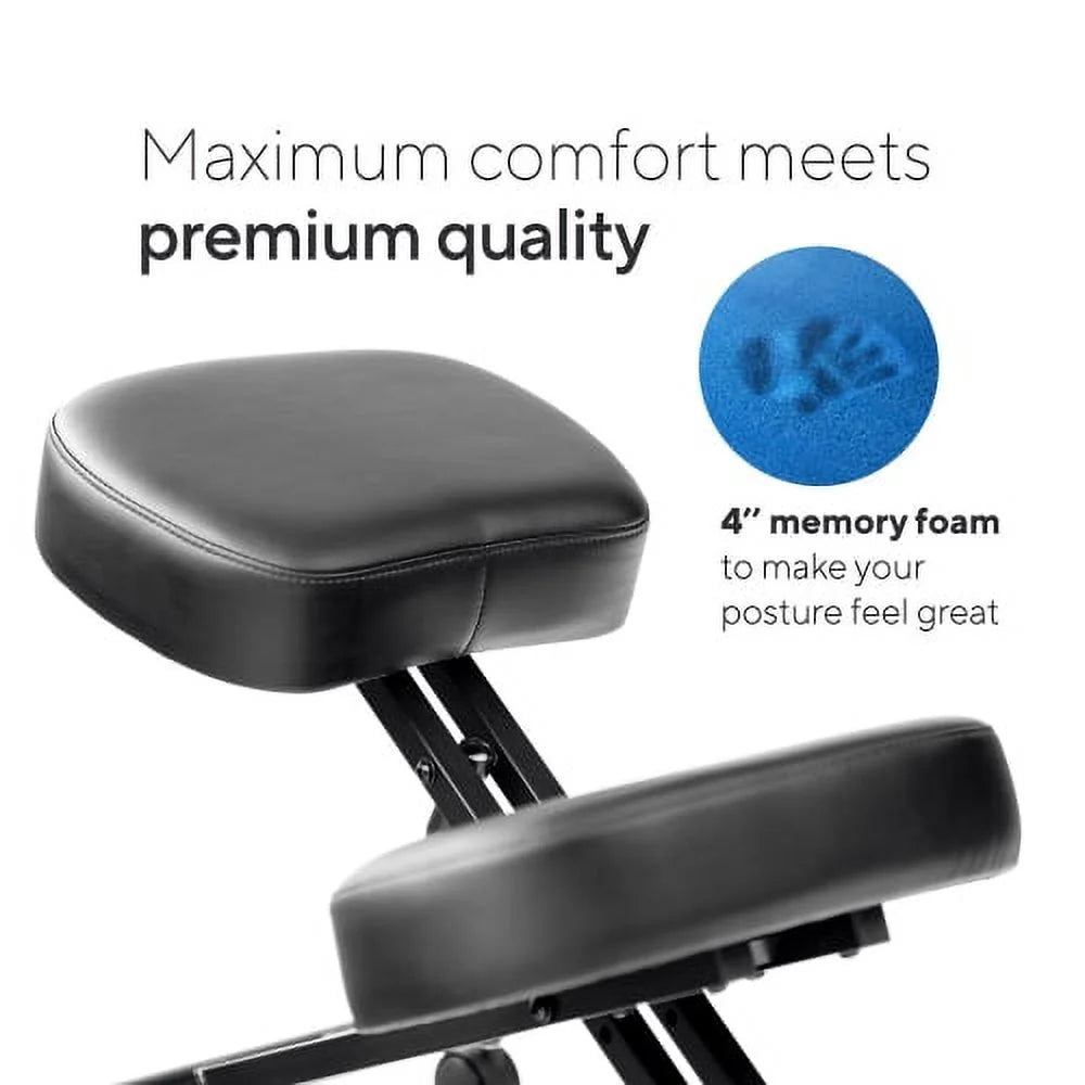 Ergonomic Kneeling Chair with Memory Foam O77992