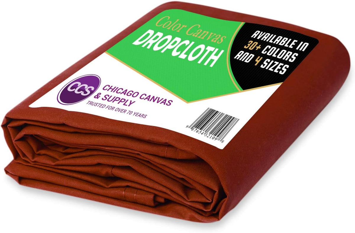 Gold Cotton Canvas Drop Cloth 6 by 10 Feet Pack of 2 F708