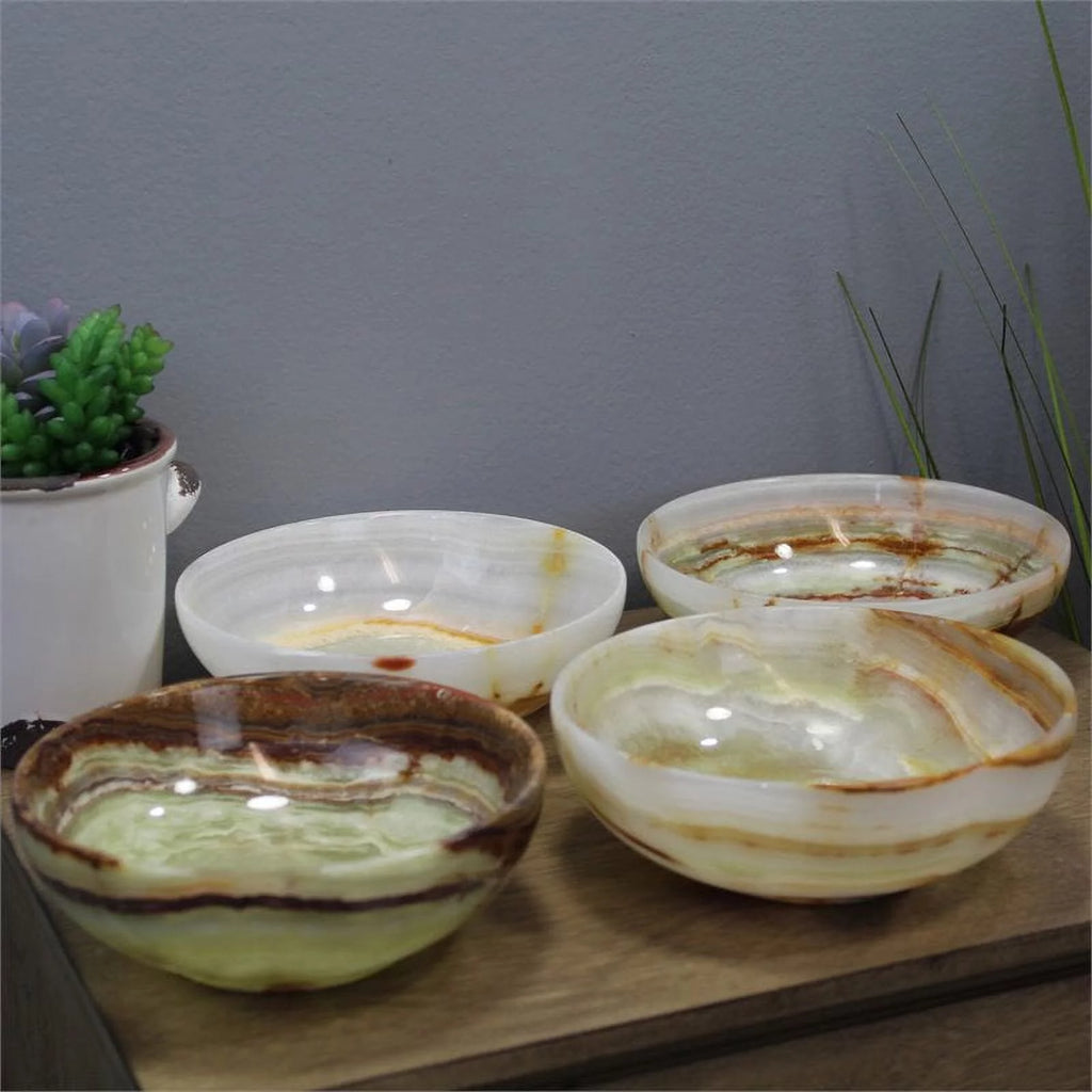 Handcrafted Onyx Bowl Set of 4 K703