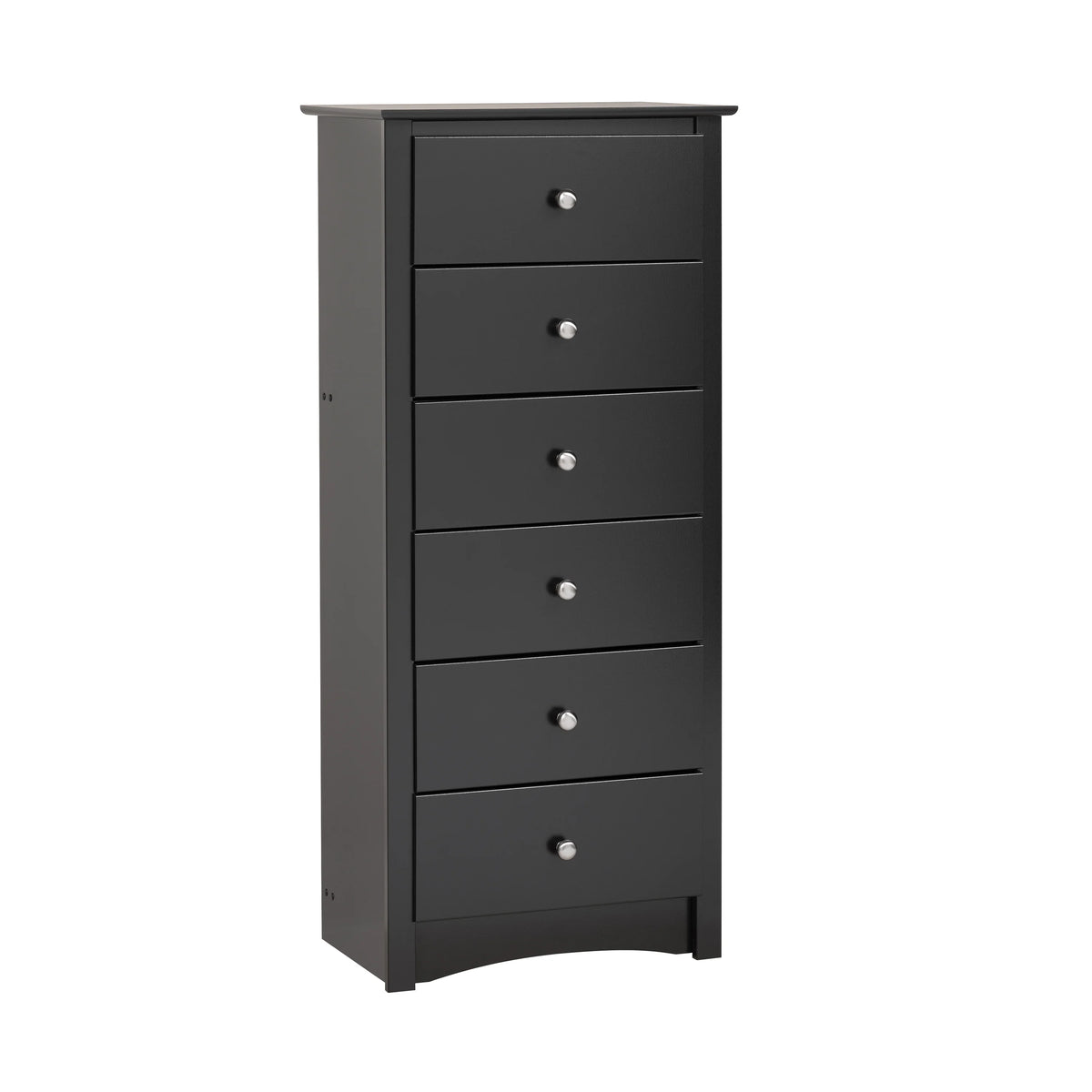 Black 6 Drawer Wooden Dresser G707