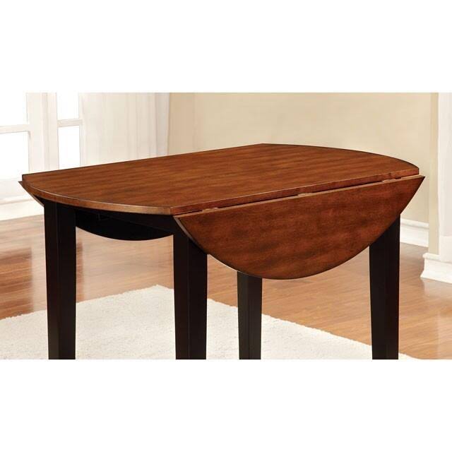 Black Cherry Drop Leaf Round Table V5463