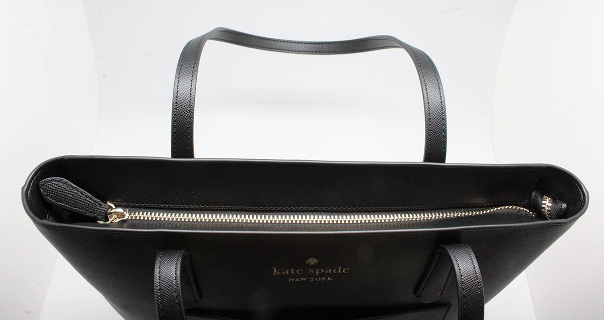 Black Leather Tote J750356