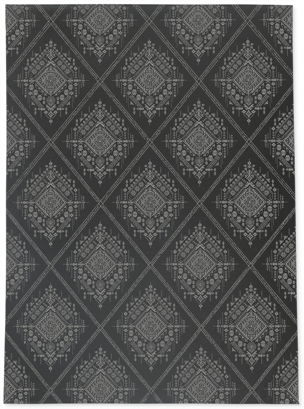 Charcoal Area Rug Q4126