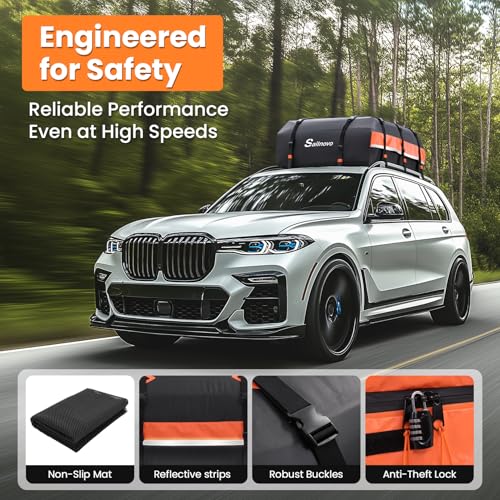 21 Cubic Feet Waterproof PVC Rooftop Cargo Carrier G987539