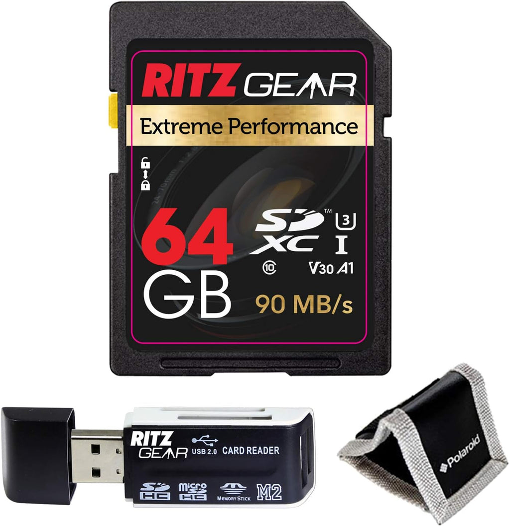 64GB UHS-I SDXC Memory Card 3 Units + Holder Pack of 2 X88349