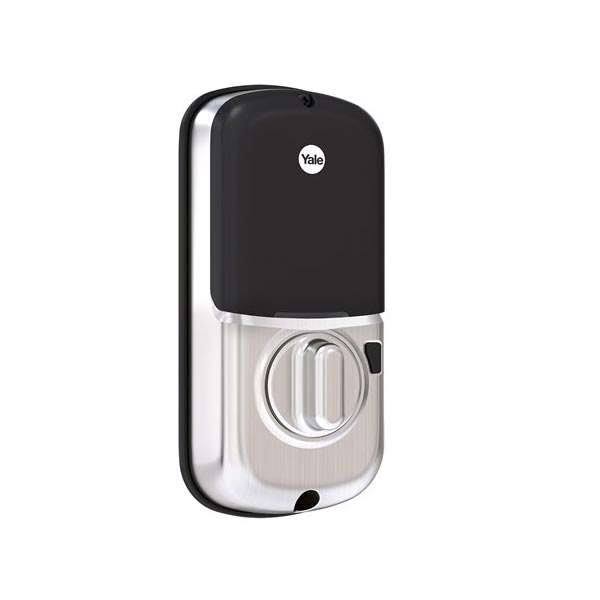 Satin Nickel Finish Push Button Deadbolt with Bluetooth N8114