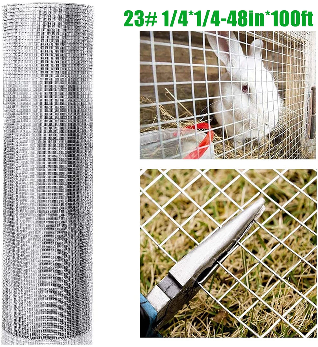 48inx100ft 1/4 in 23 Gauge Hardware Cloth Welded Wire Mesh Rolls Q24843