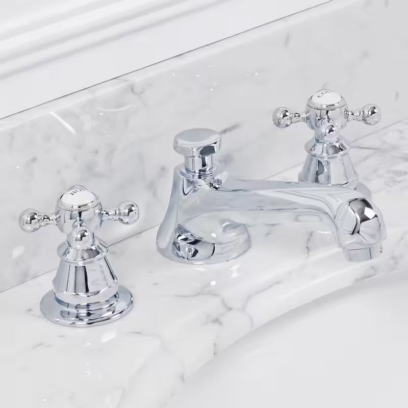 2-Handle Widespread Bathroom Faucet with Pop-Up Drain M8800