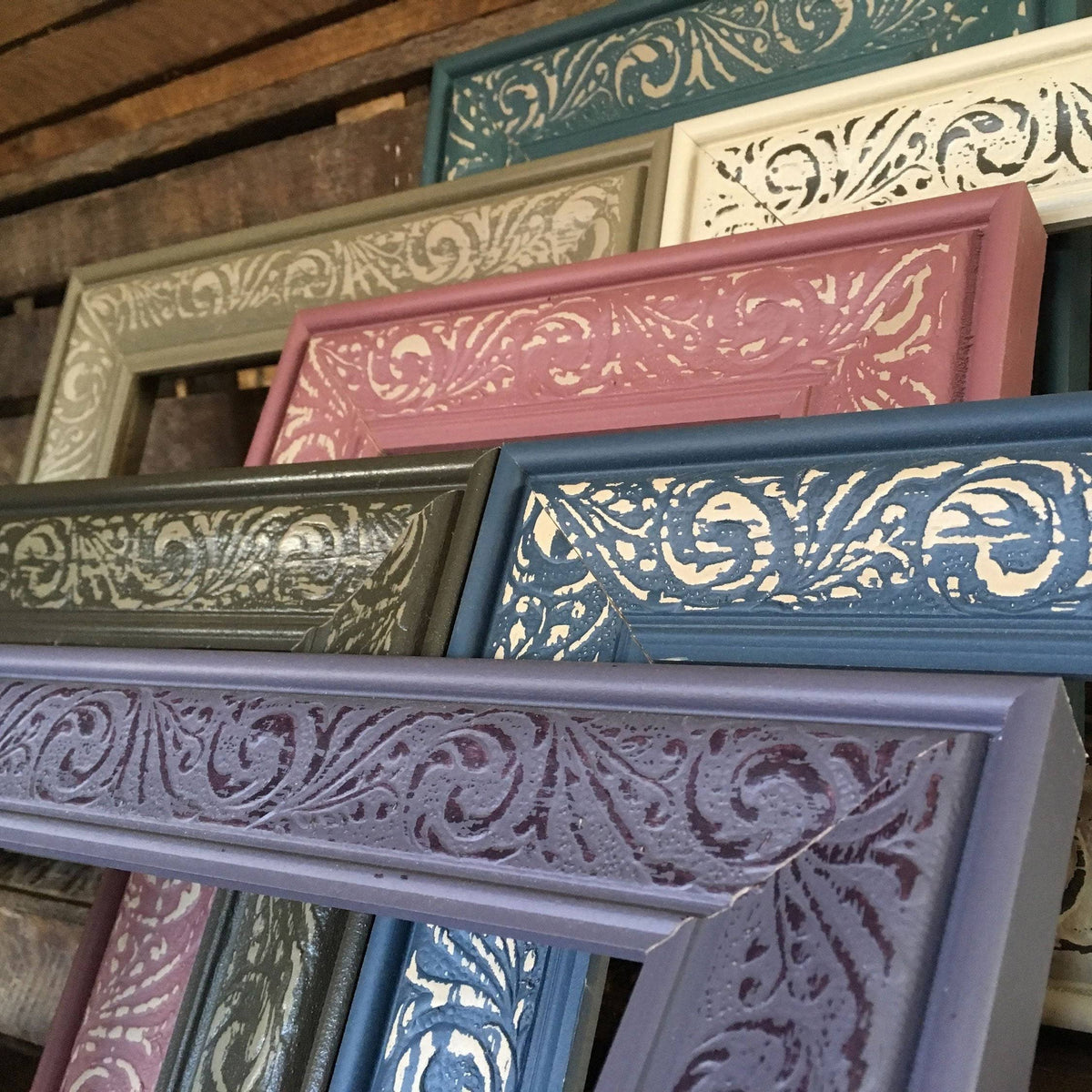 Dusty Lilac Embossed Frame E615850