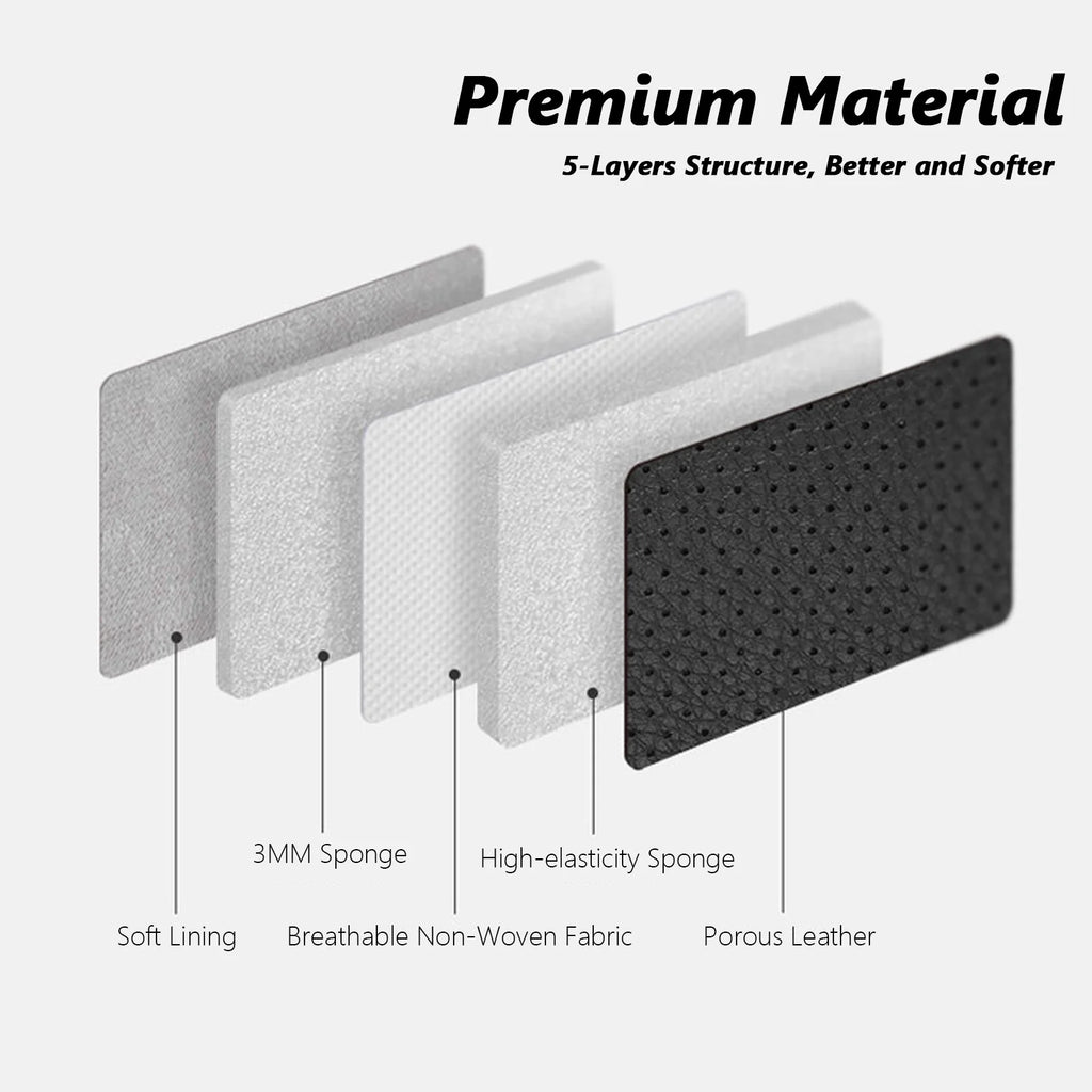 Black Leatherette 5 Seats Car Seat Covers Full Set Q54883