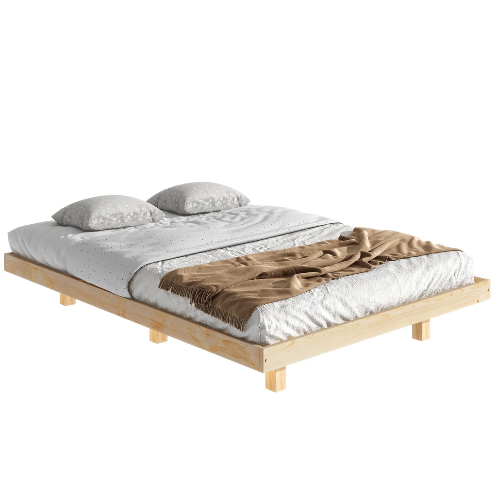 Full Size Low Profile Platform Bed with LED Lights S816