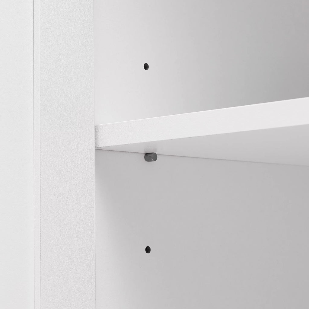 Tall Wood Bathroom Storage Cabinet with Adjustable Shelves B41266